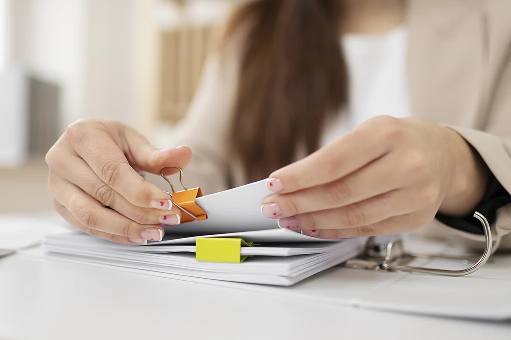 young-adult-organizing-documents